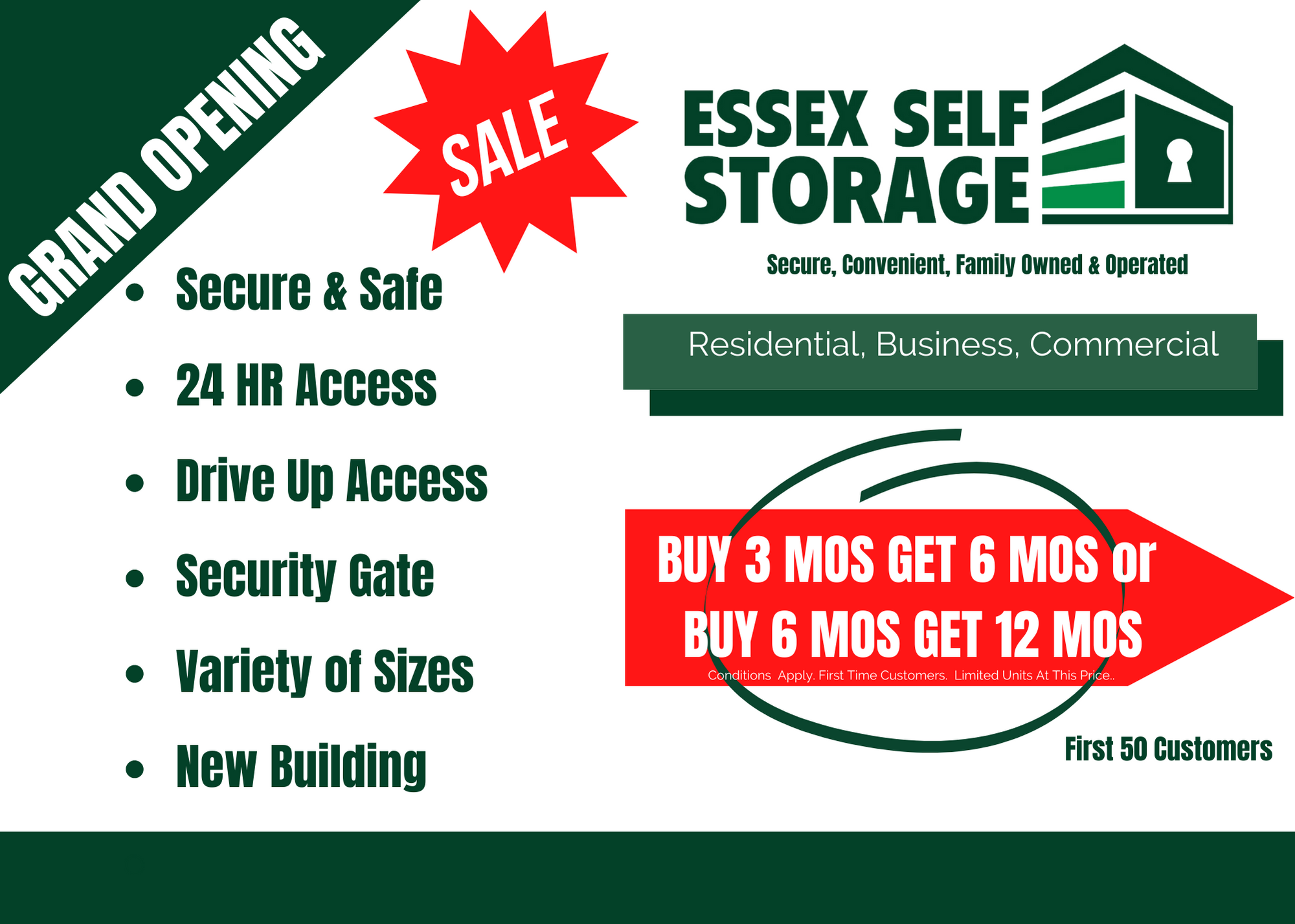 Essex Self Storage Info